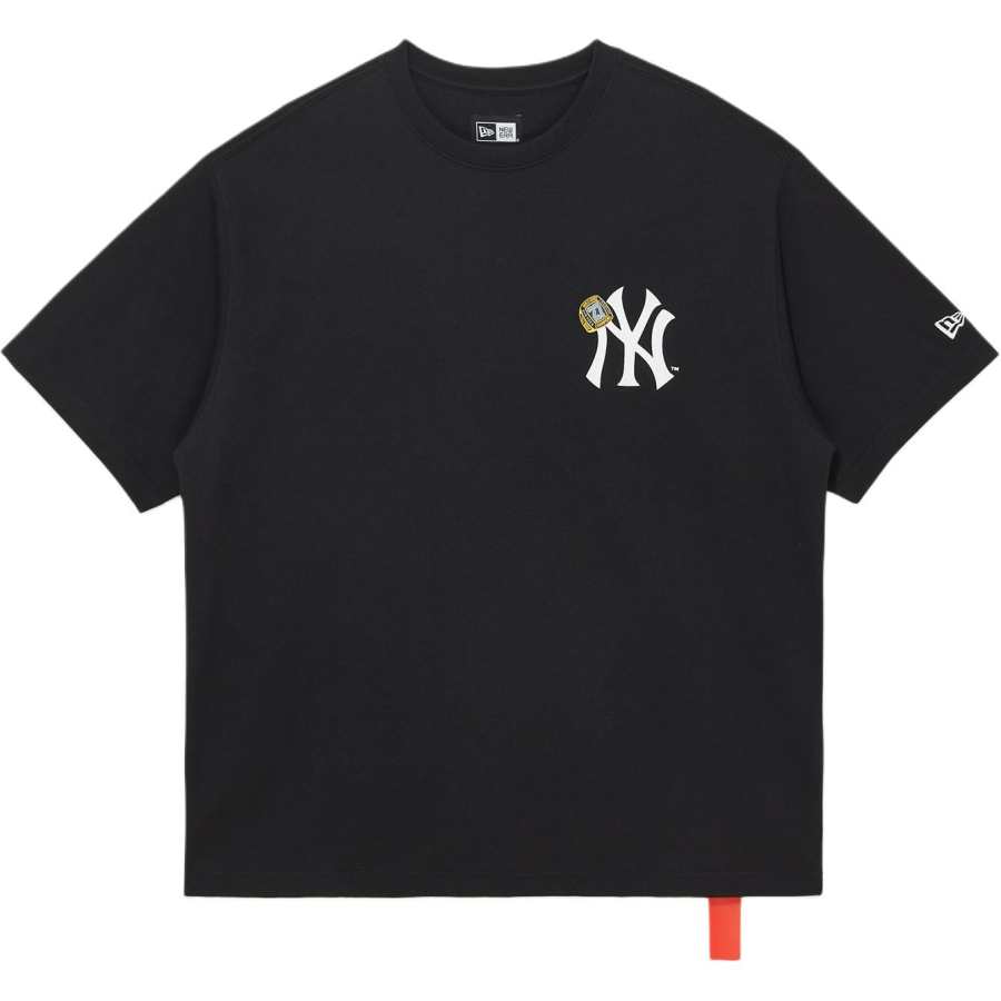 New Era X MLB T Shirts Unisex Black Crew Neck
