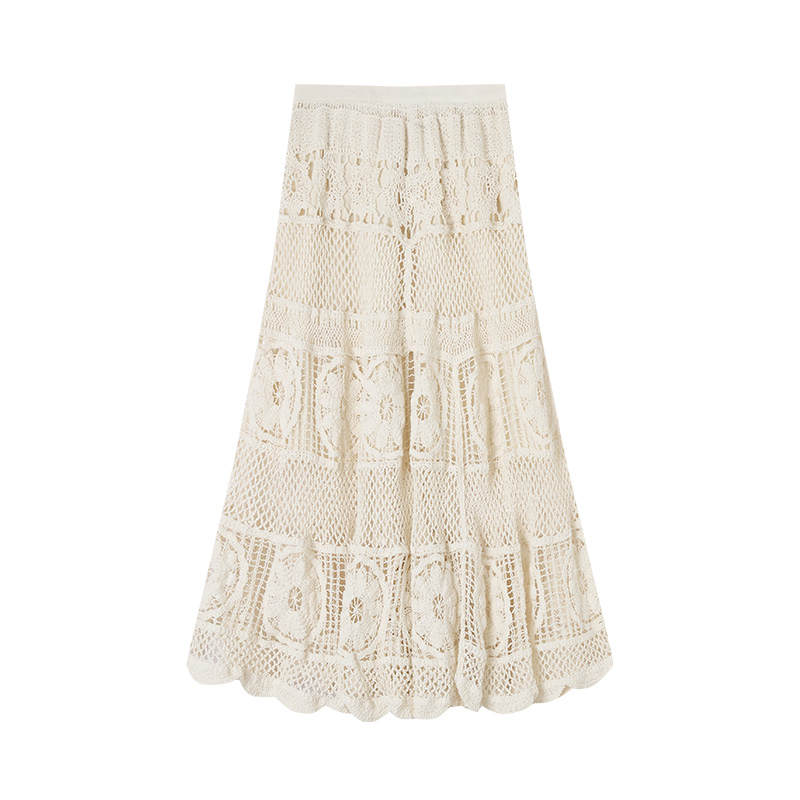 XIANGYING Knit Long Skirt Women's