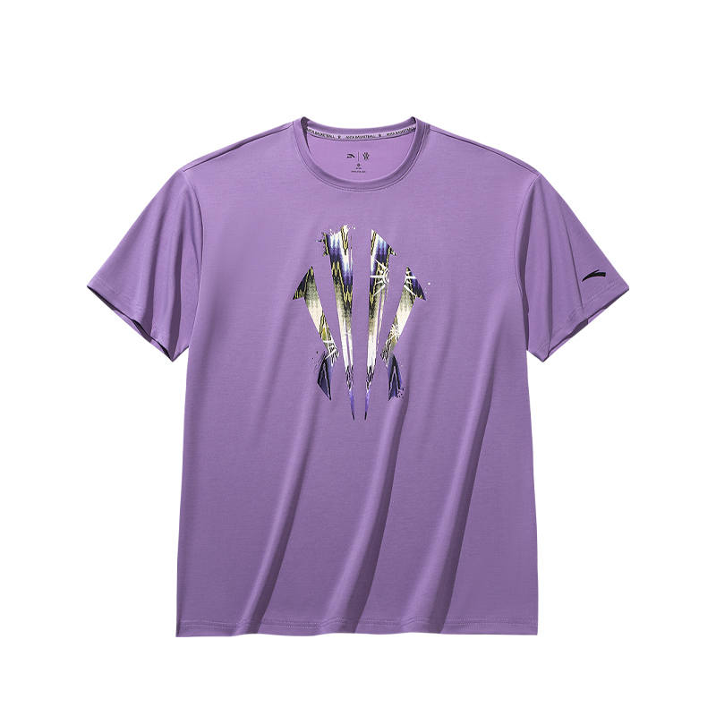 Anta T Shirt Unisex Plum Blossom Purple