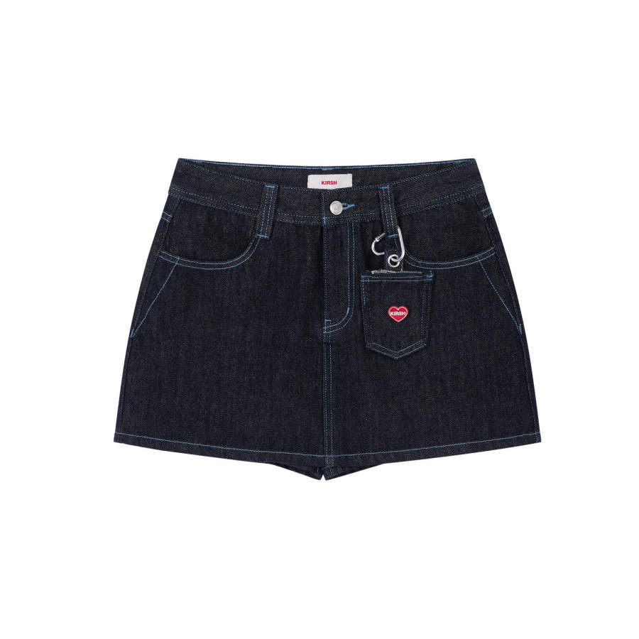 Kirsh Denim Short Skirts Women's Moderate Short Miniskirt