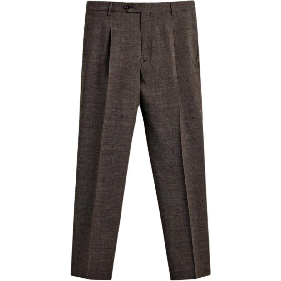 ZARA Suit Pants Unisex Brown Moderate