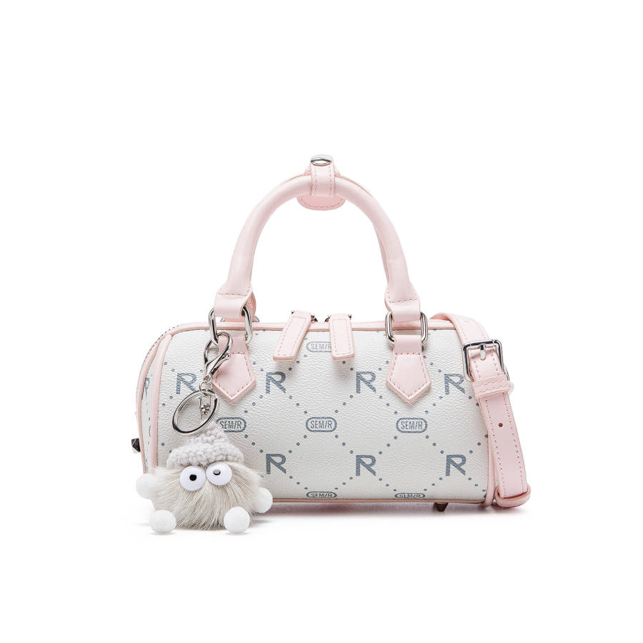 Semir Pu Handbag Regular Women's Pink