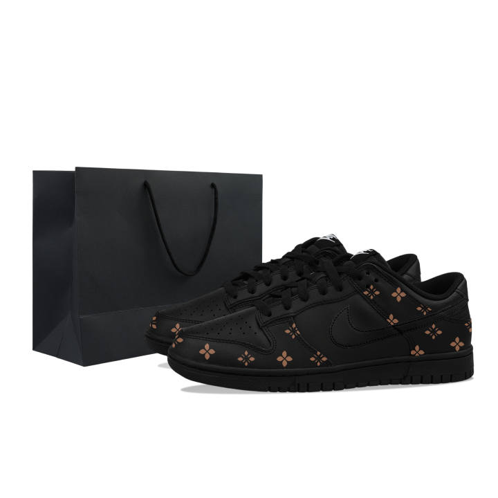 Nike Nike Dunk Leather Low top Casual Skate Shoes Men's Black