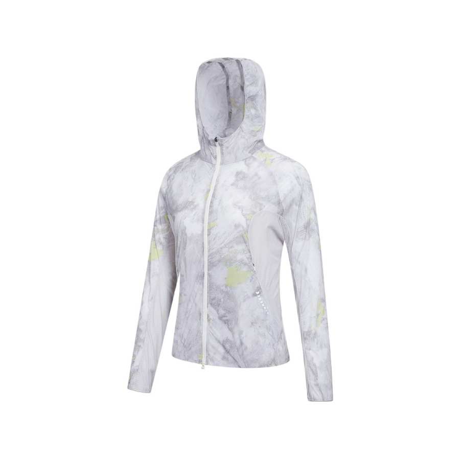 Saucony Jackets Women's Mountain Ridge Ink Wash Tone Hooded Non Detachable Moderate Other