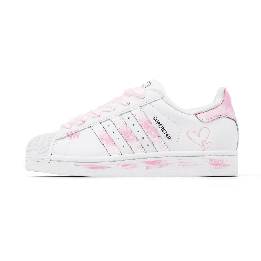 Adidas Adidas Superstar 2 Heart Shaped Romantic Low top Skateboard Shoes Women's