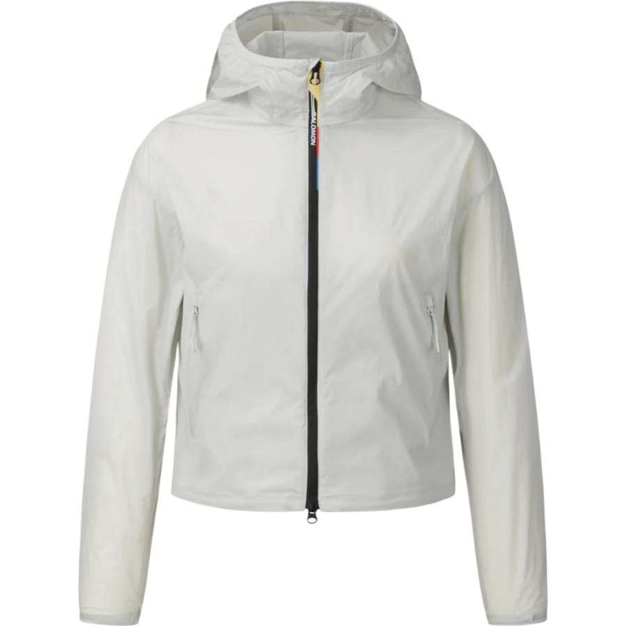 SALOMON Jackets Women's Light Gray Hooded Moderate Other