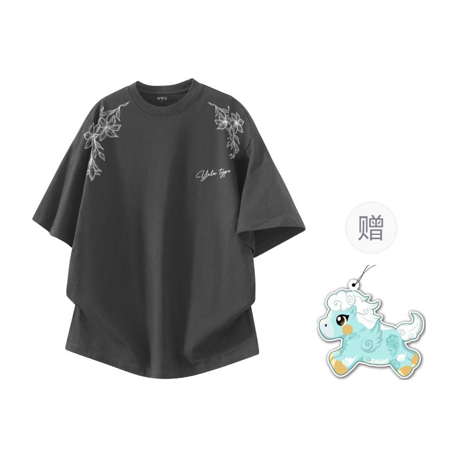 YALU T Shirts Unisex Crew Neck Thin Heavyweight