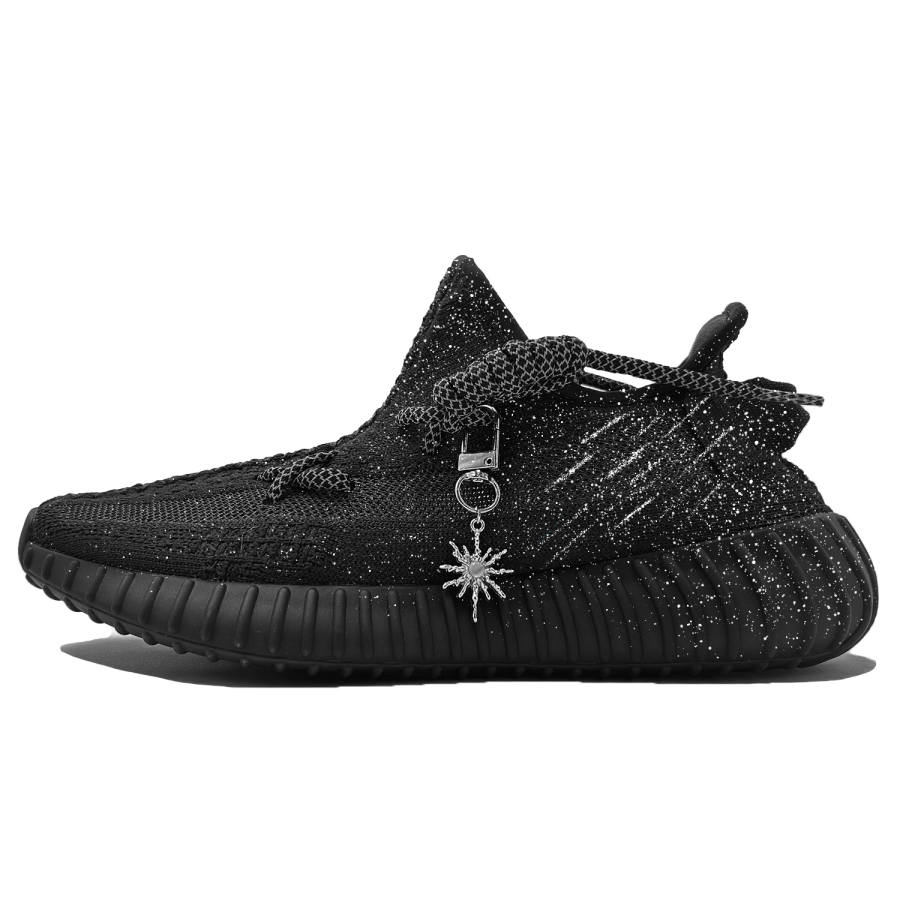 Adidas Originals Yeezy Boost 350 V2 Baby's Breath Meteorite Fabric Slip Resistant Low top Casual Shoes Unisex