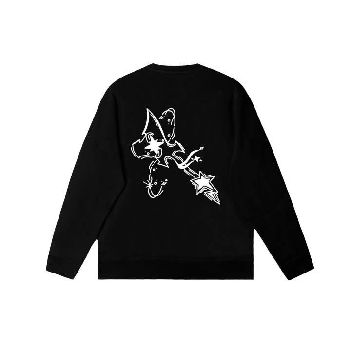 Nike Nike Club Sweatshirts Men's Black Crew Neck Moderate Regular