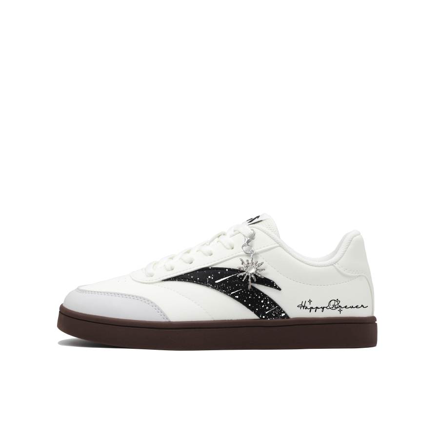 Anta Active Lightweight Low top Skateboard Shoes Women's Black White