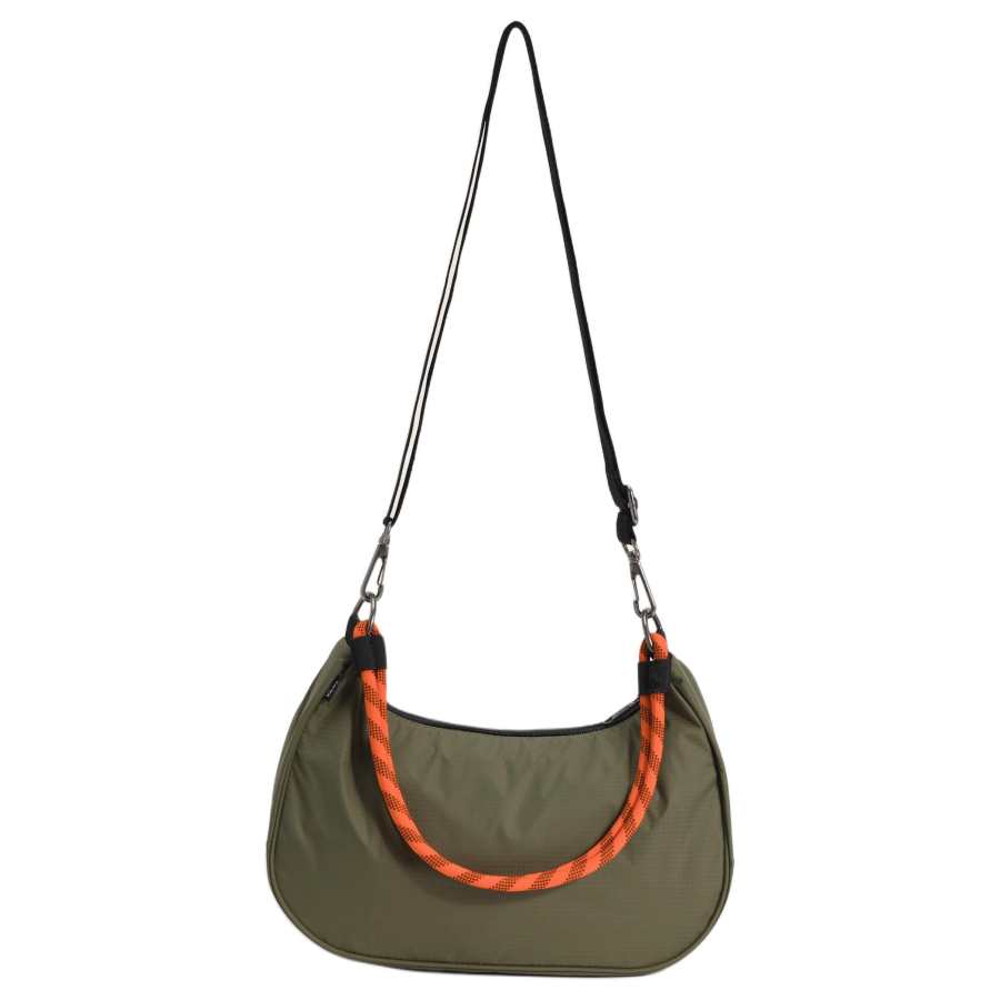 Vans Vans Detachable Strap Zip Closure Handbag Unisex Moss Olive Green