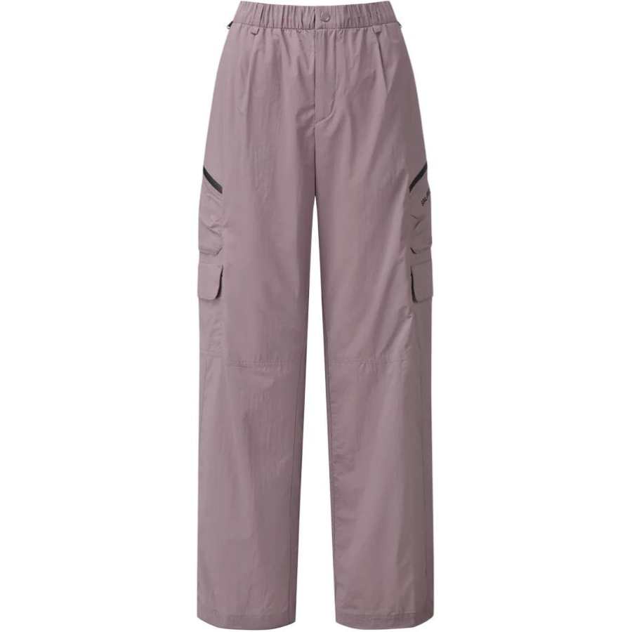 SALOMON Casual Pants Women's Gray Pink Moderate Straight Fit Pants