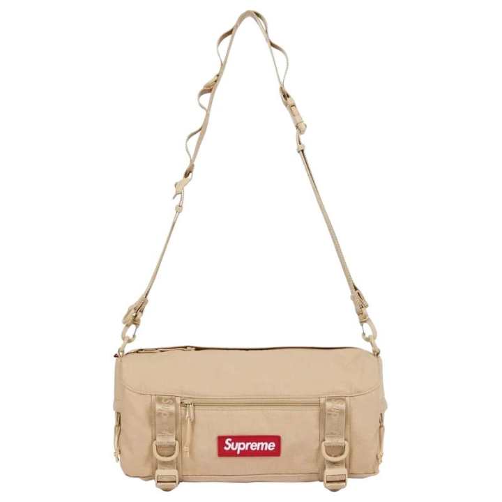 Supreme Supreme Cordura® Cotton Blend Tear Resistant Fabric Shoulder Bag Unisex Umber