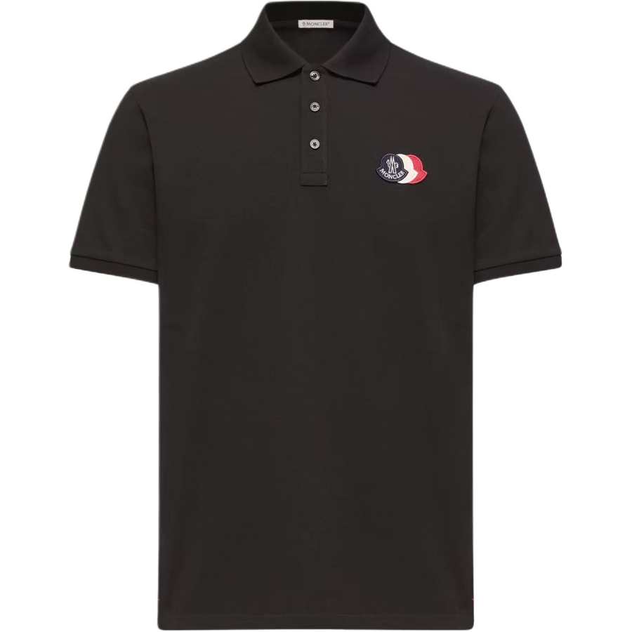 Moncler Moncler Logo Patch Short-Sleeved Polo Shirt