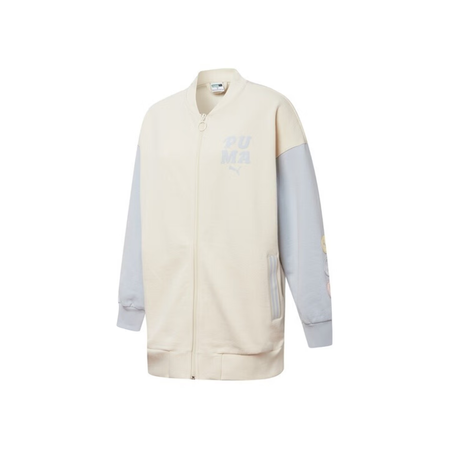 PUMA Jackets Women's White Baseball Collar Moderate Other