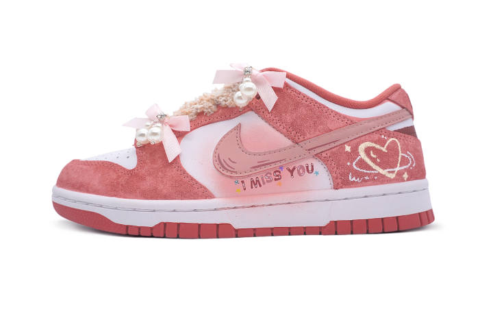 Nike Nike Dunk Galaxy Dream, Pink Star Tale Lightweight Breathable Low top Skateboard Shoes Women's Pink