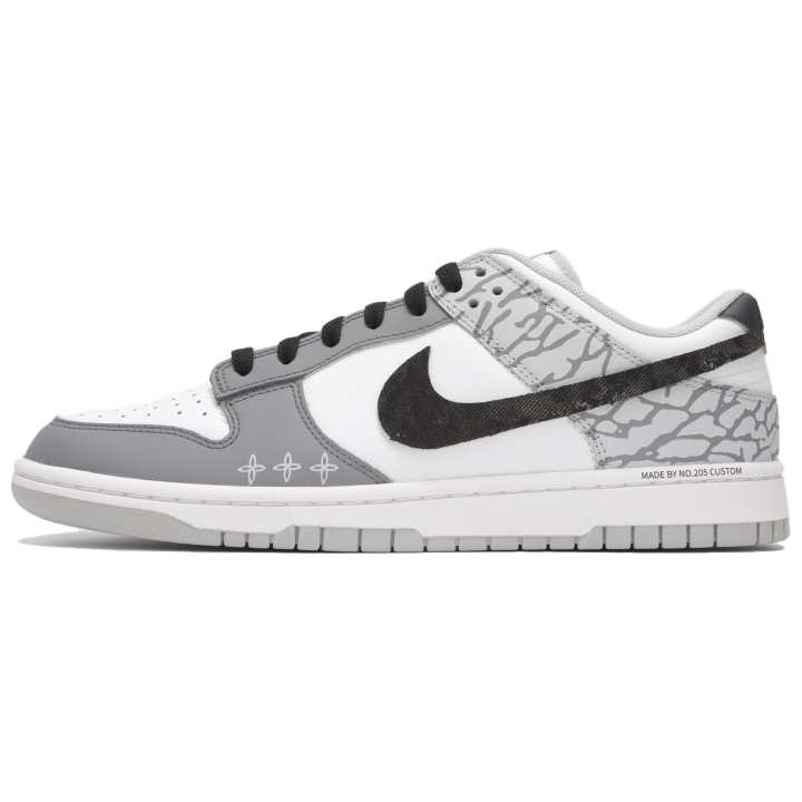 Nike Nike Dunk Low top Skateboard Shoes Women's Black Gray