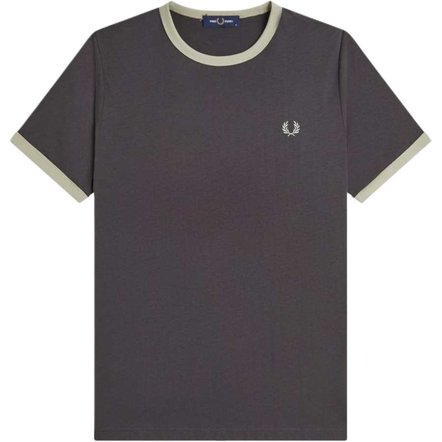 FRED PERRY T Shirts Men's Anchor Gray Crew Neck