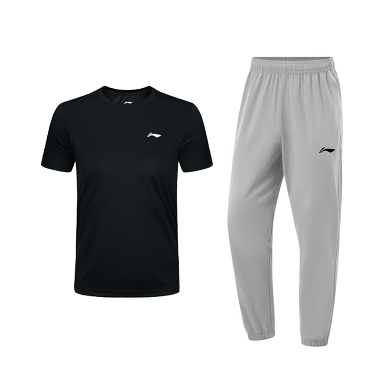 Li-Ning Li Ning Casual Sportswear Unisex Standard Black+Coin Gray