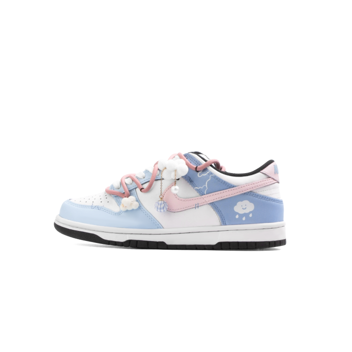 Nike Nike Dunk Abrasion Resistant Low top Skateboard Shoes Unisex Blue