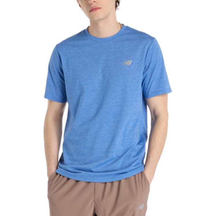New Balance New Balance T Shirts Men's Blue Crew Neck
