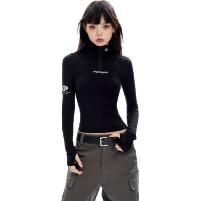 APEA T Shirts Women's Stand Collar Moderate Other