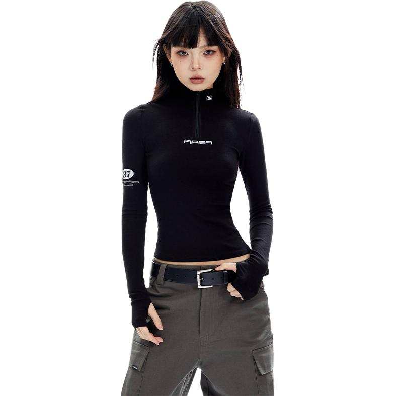 APEA T Shirts Women's Stand Collar Moderate Other