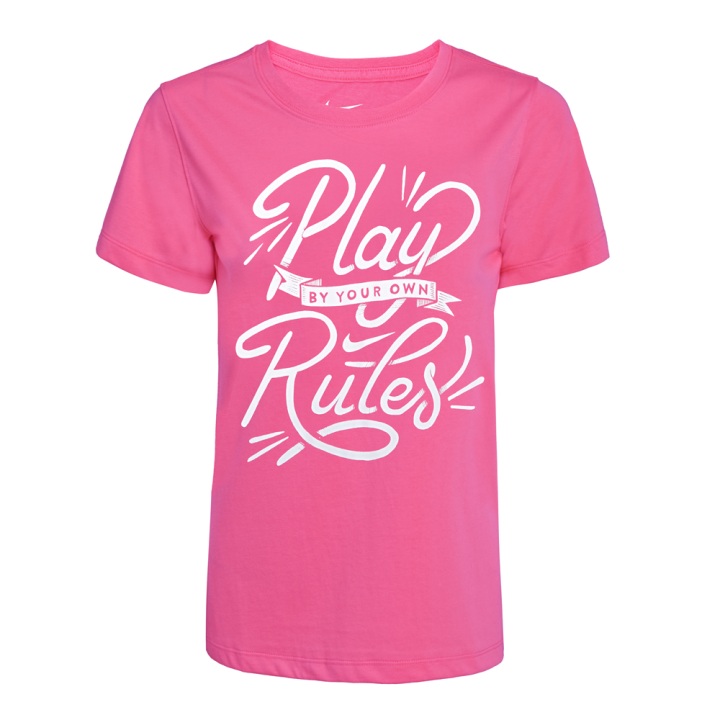 Nike Nike T Shirts Women's Red/Pink/Rose Red Crew Neck