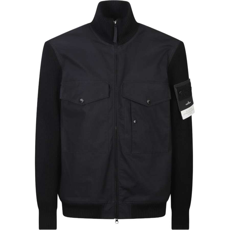 Stone Island flap-pocket panelled jacket