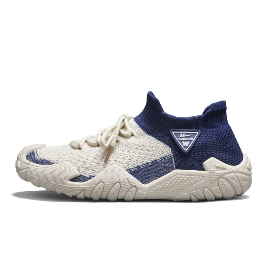 WARRIOR Casual Shoes Men's Low Top Beige Dark Blue/Light Gray Black/Beige Dark Gray