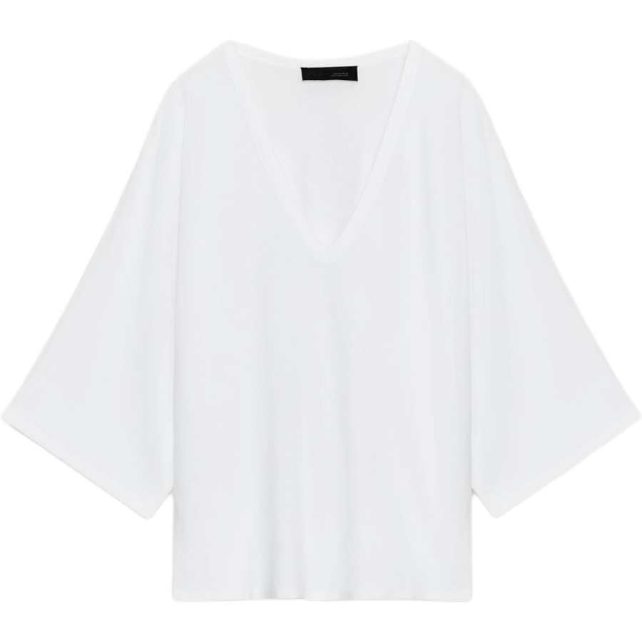 ZARA Knitwear Women's White V Neck Moderate