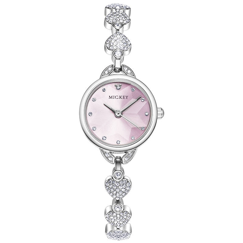 Disney Princess Quartz Movement Metal Strap Watch Women's Watch Pink Watch Dial