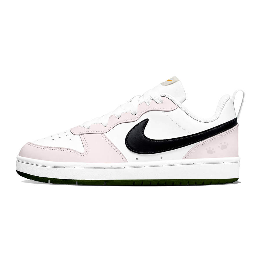 Nike Nike Court Borough Black Sugar Pearl Cushioning Lightweight Low top Skateboard Shoes Women's