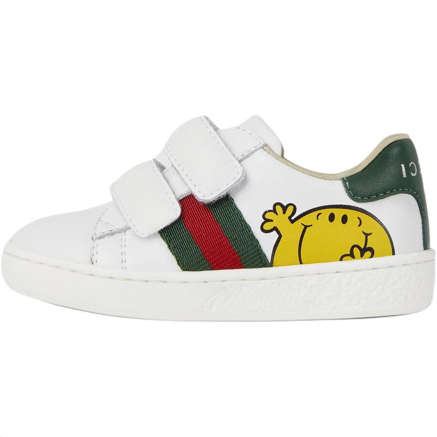 GUCCI ACE Leather Low top Toddler Shoes White Infant And Toddler