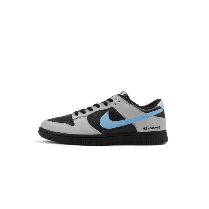 Nike Nike Dunk Synthetic Leather Abrasion Resistant Low top Skateboard Shoes Unisex Gray
