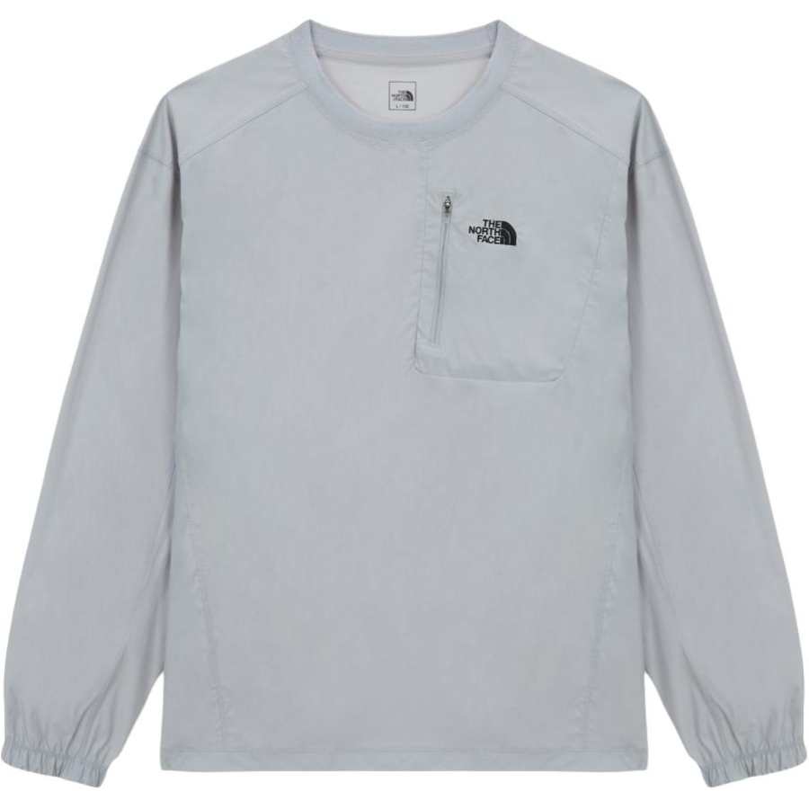 THE NORTH FACE T Shirts Men's Lime Gray Crew Neck