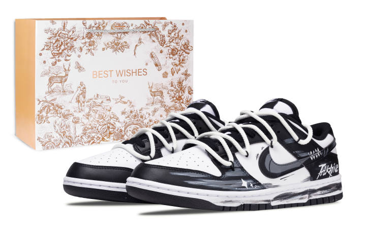Nike Nike Dunk Night Canvas Artificial Leather Height Increasing Abrasion Resistant Slip Resistant Low top Skateboard Shoes