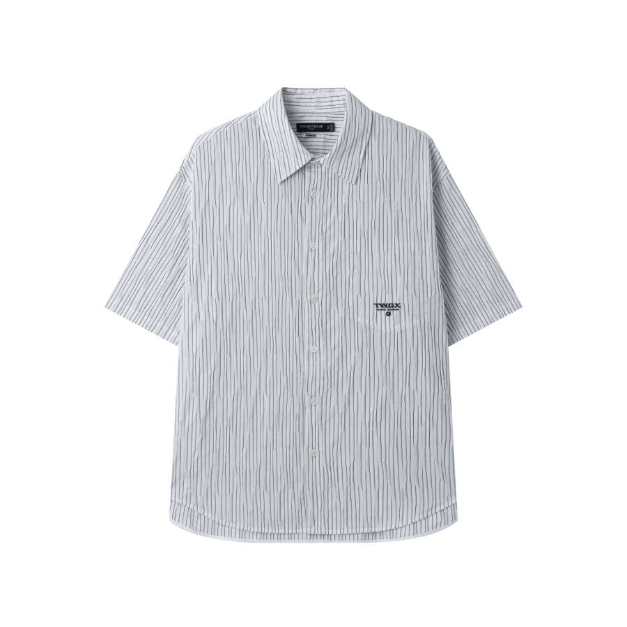 Teenie Weenie Men Shirts Unisex White Lapel Moderate