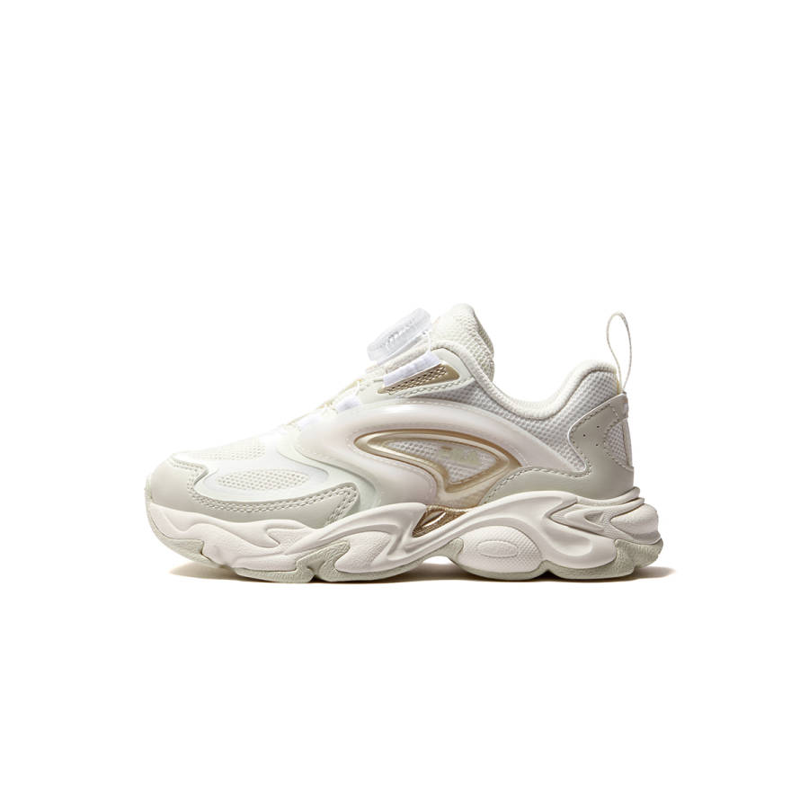 FILA KIDS Heritage FHT Synthetic Leather, Textile Anti Kick Cushioning Abrasion Resistant Breathable Running Shoes