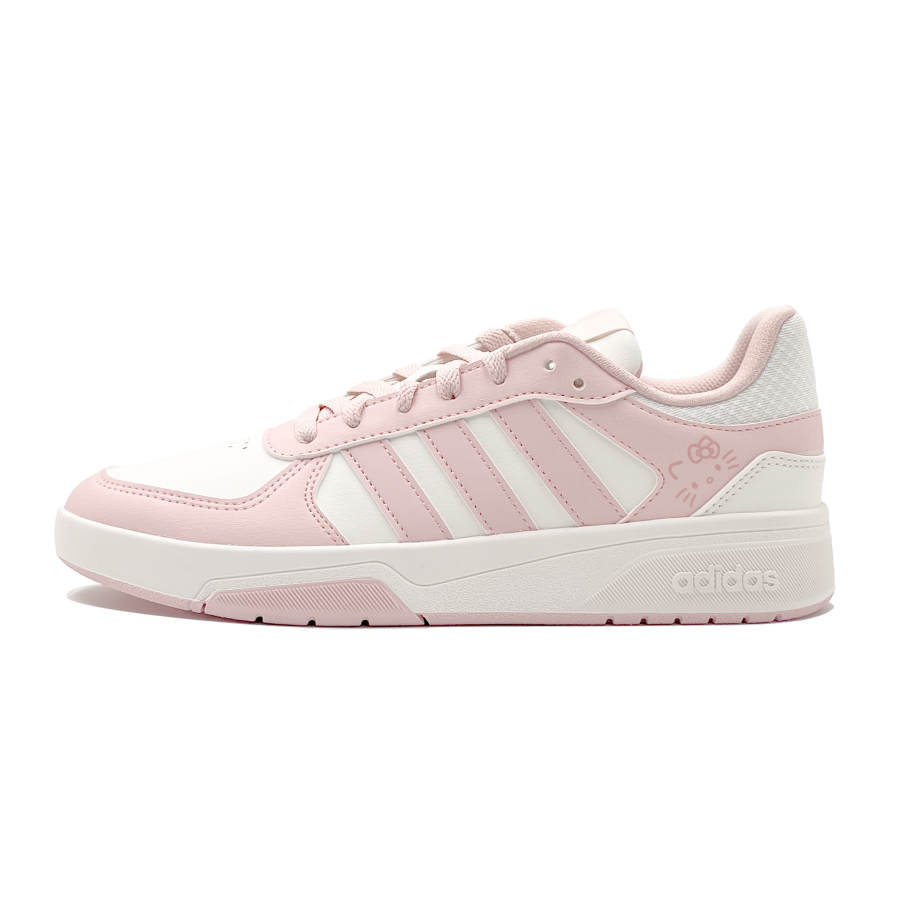 Adidas Adidas COURTBEAT Pink Kitten Synthetic Leather Cushioning Abrasion Resistant Slip Resistant Low top Skateboard Shoes