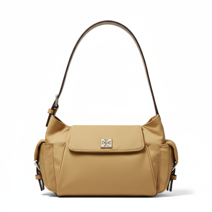 TORY BURCH VIRGINIA Nylon Shoulder Bag Small Women's Yellow