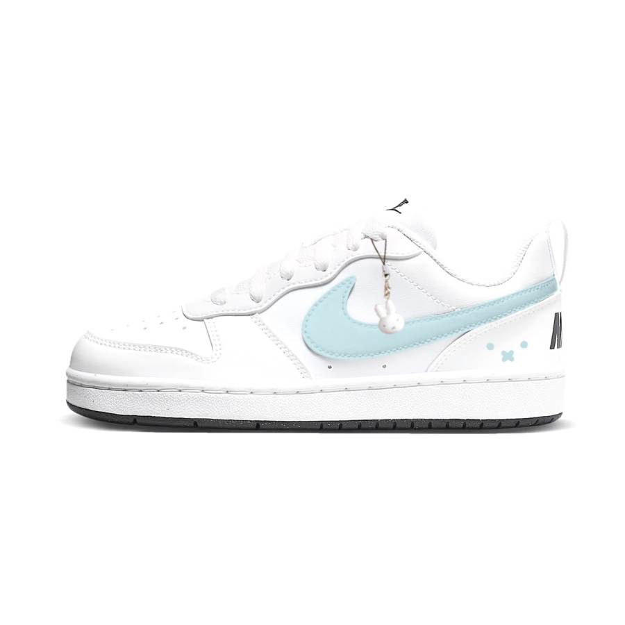 Nike Nike Court Borough Mi Bunny Low top Kids' Skateboarding Shoes Blue White Teenagers