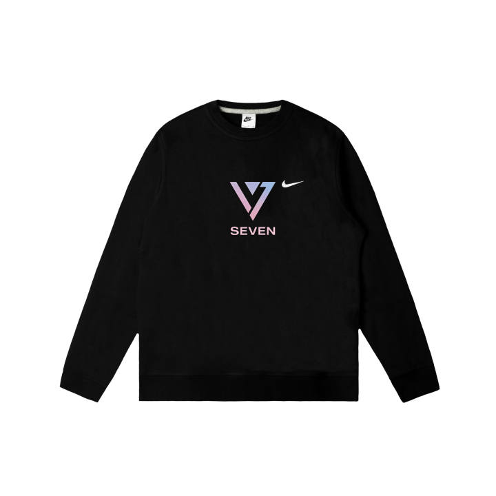 Nike Nike Club Sweatshirts Men's Black Crew Neck Moderate Regular