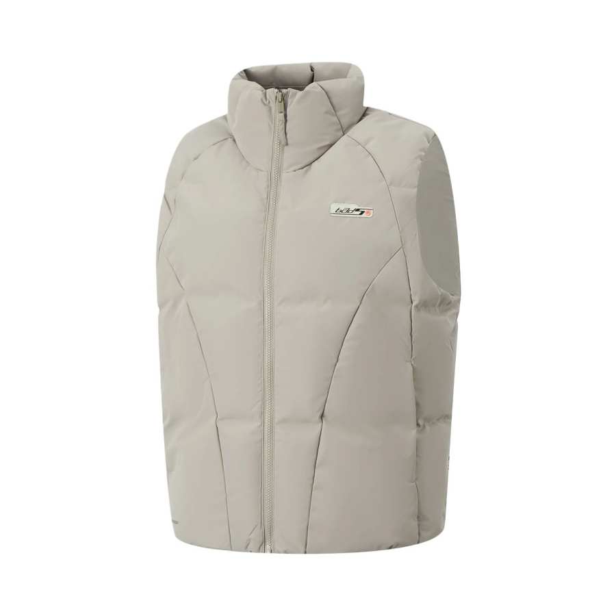 Li-Ning Li Ning Down Vests Men's Rock Ridge Gray Stand Collar Moderate Other