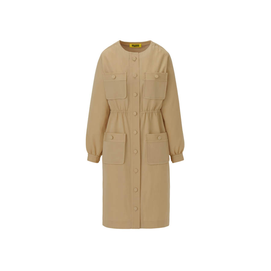 Onitsuka Tiger SS26 WS DRESS Long Sleeved Dress Women's Beige