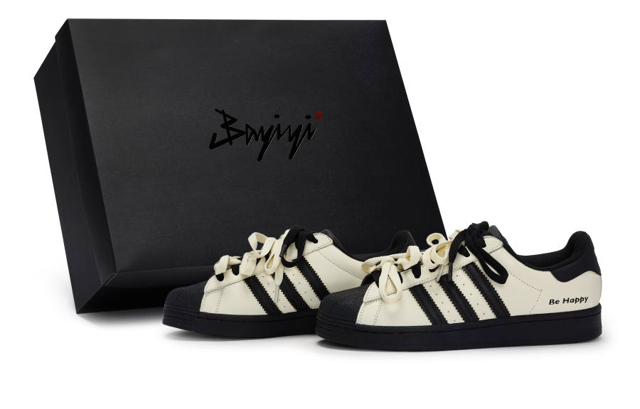 Adidas Originals SUPERSTAR 811 Manufacturing, Shaping Happiness, Special Shoe Box Slip Resistant Abrasion Resistant