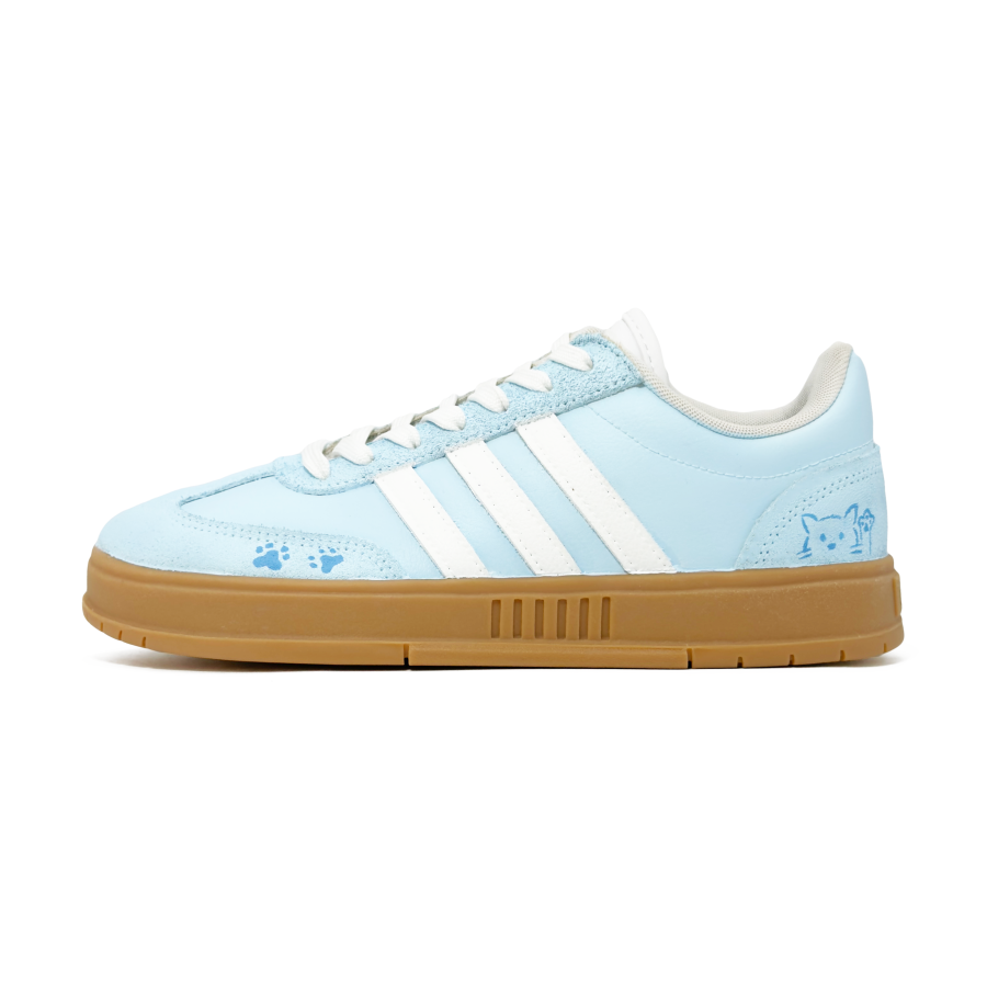 Adidas Adidas Gradas Blue Island Cat Language Abrasion Resistant Slip Resistant Low top Skateboard Shoes Women's Powder Blue