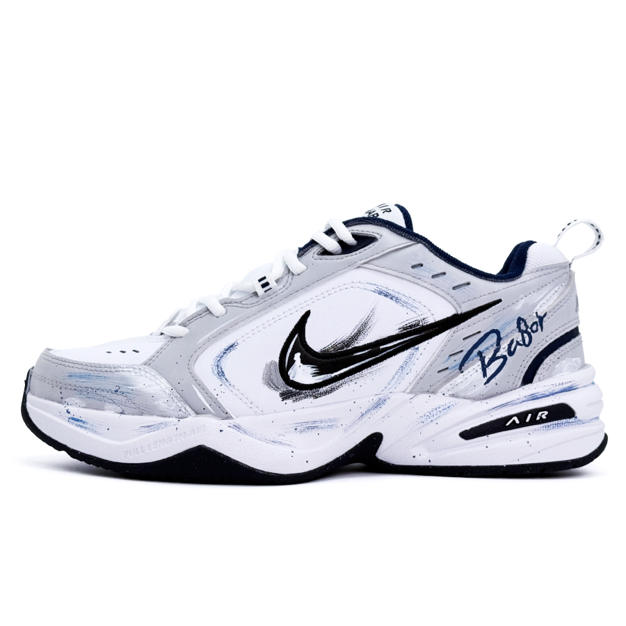 Nike Nike Air Monarch 4 Mist Sea Assault Leather Low top Chunky Sneakers Unisex Gray New