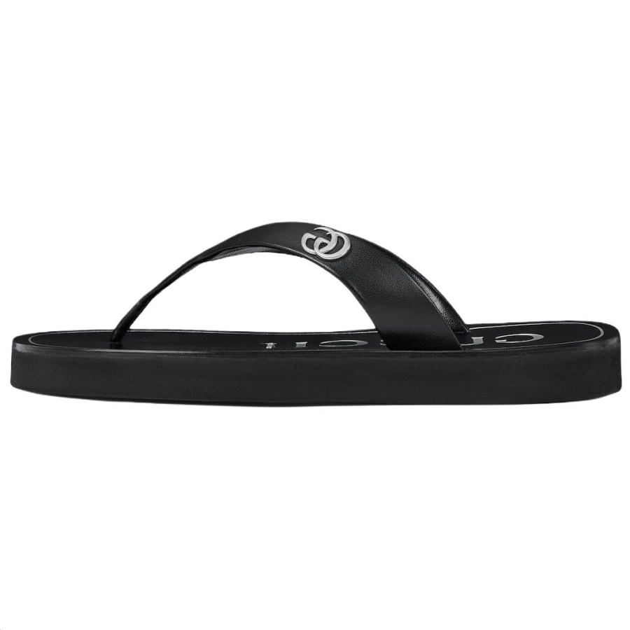 GUCCI GG Flip Flops Women's Black