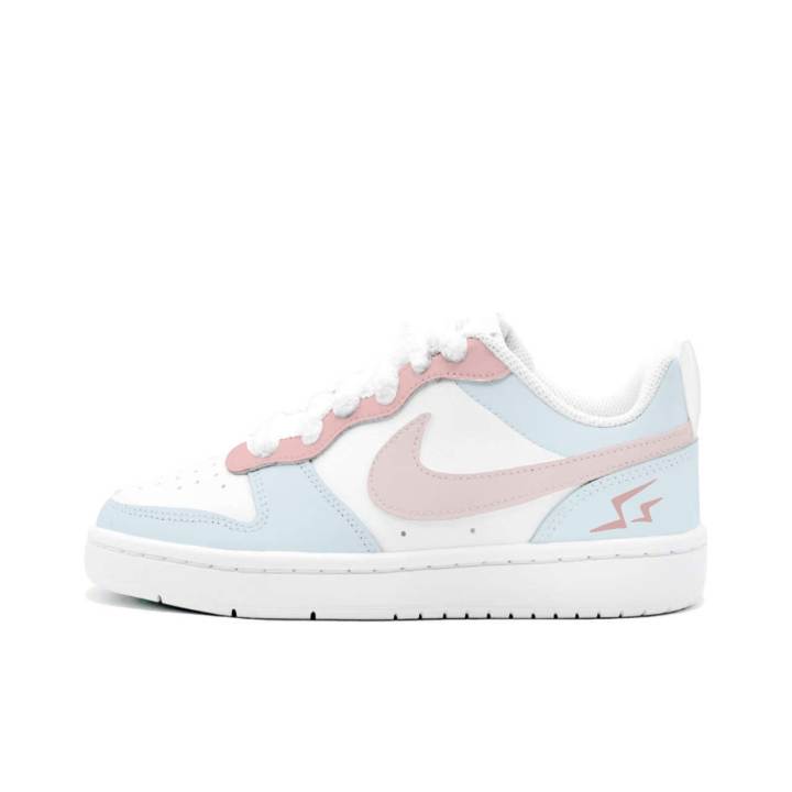Nike Nike Court Borough 2 Wind Cherry Blossom Pink, Kung Fu Rabbit Leather Cushioning Abrasion Resistant Slip Resistant